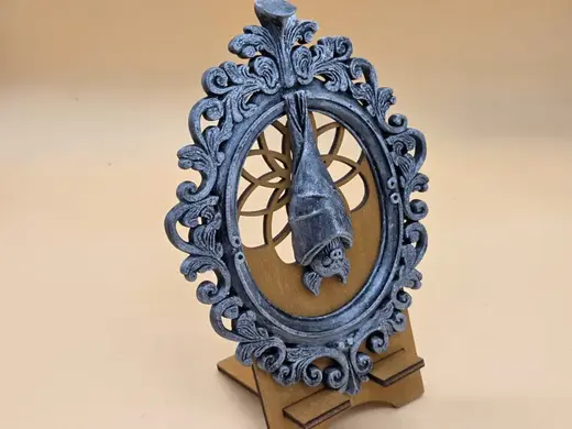 Gothic Fledermaus-Wandornament – Deko-Rahmen