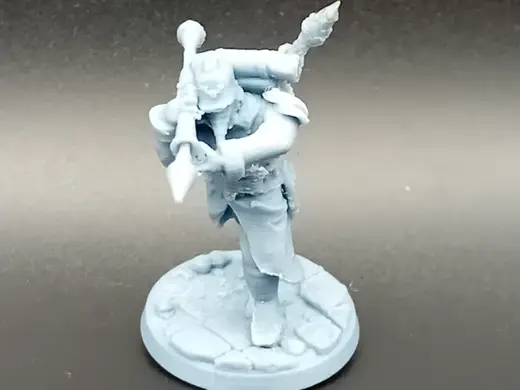 ww1 soldier with rpg-grimdark scifi soldier 32mm