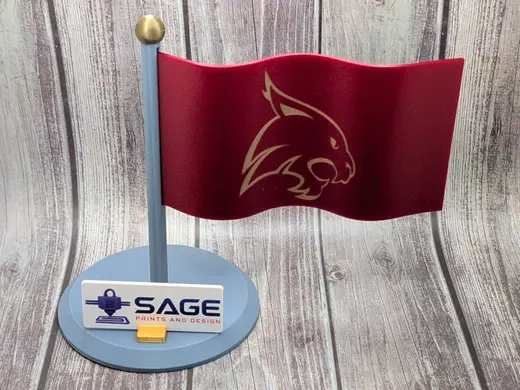Texas State University Bobcats flag
