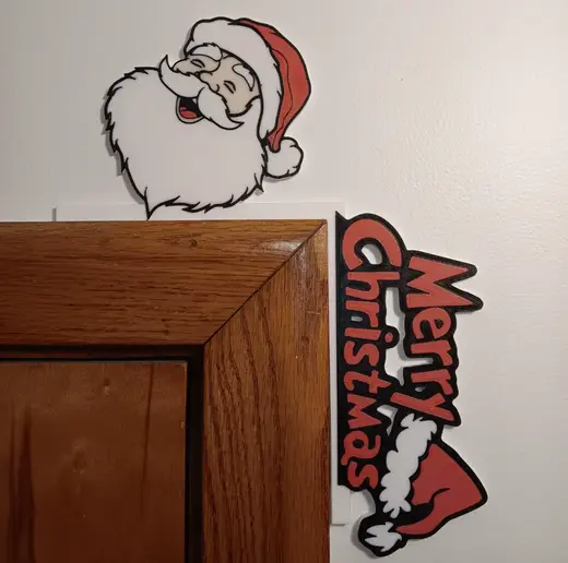Santa Merry Christmas Door Corner