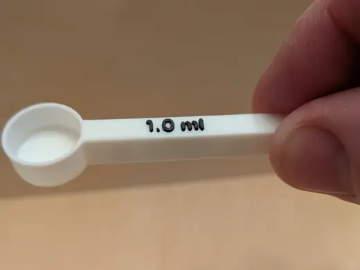 1.0 ml Measuring Spoon - Supplements or Fish Food?