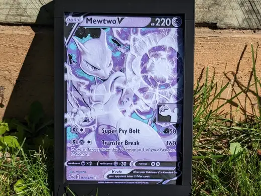 Mewtwo V Oversized Pokemon Card (Hueforge)