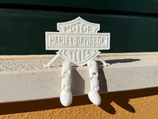 Articulated Harley Davidson buddy