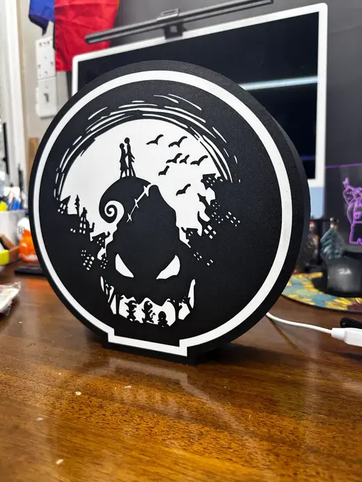 OOGIE BOOGIE / Nightmare Before Christmas LED Sign