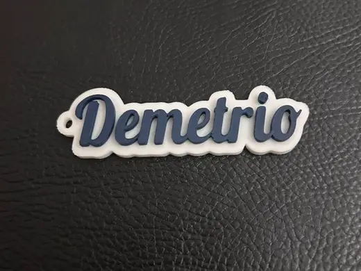 Demetrio name keychain