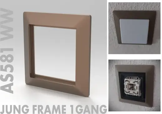 Jung Frame 1-gang AS 581 WW - Replacement part