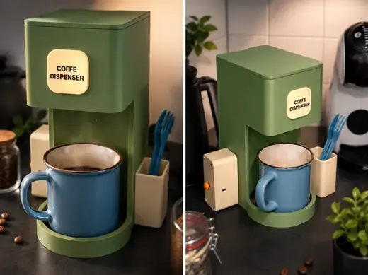 Caffè e Cacao in Polvere Dosatore PORTABICCHIERI