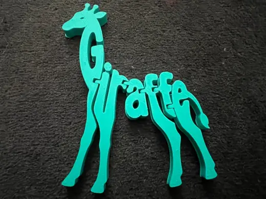 Animal Alphabet Flexi Collection - F for Giraffe
