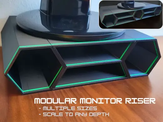 Modular Monitor Riser - A1 Mini Friendly