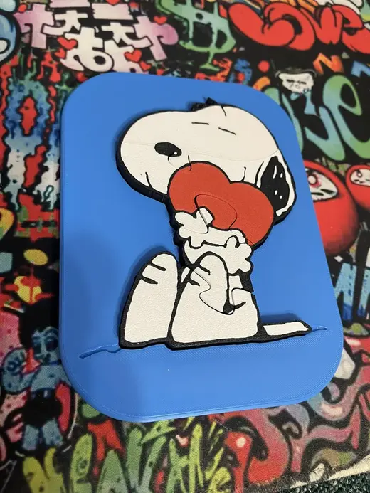 Snoopy with Hearth - Insert puzzle for kids - AMS