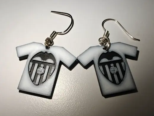 Pendientes Valencia Cf personalizables