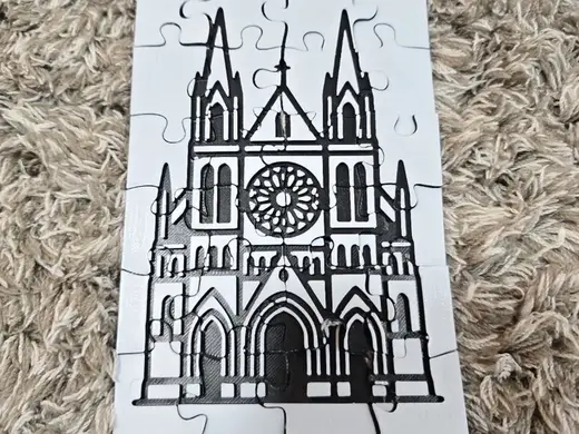 Cathedral Silhouette Jigsaw Puzzle