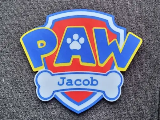 Paw Patrol Custom Bedroom door sign