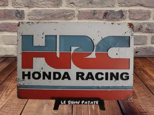 Plaque Vintage HRC ( Honda racing ) hueforge