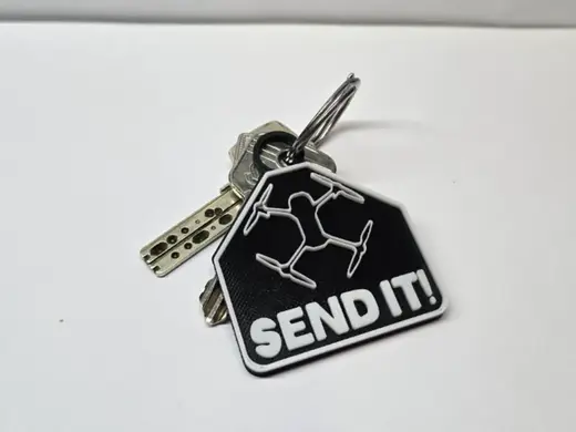 SEND IT! Keychain - Drone - FPV No AMS Needed