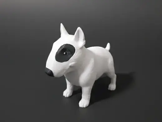 Minimalist Bull Terrier Figurine - AMS Ready