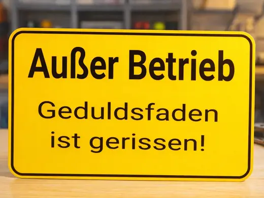 Außer Betrieb Schild