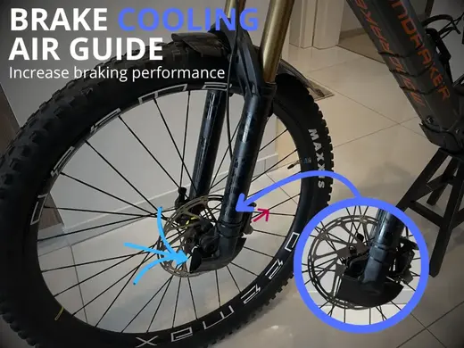 mtb brake cooling air guide