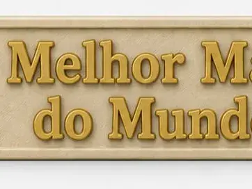 placa melhor mae do mundo para colar