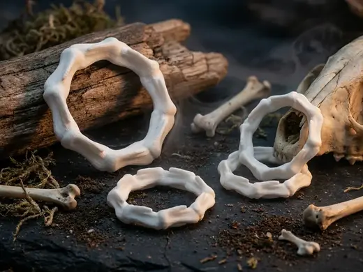 Bone Ring - Forged from the dead - All Sizes
