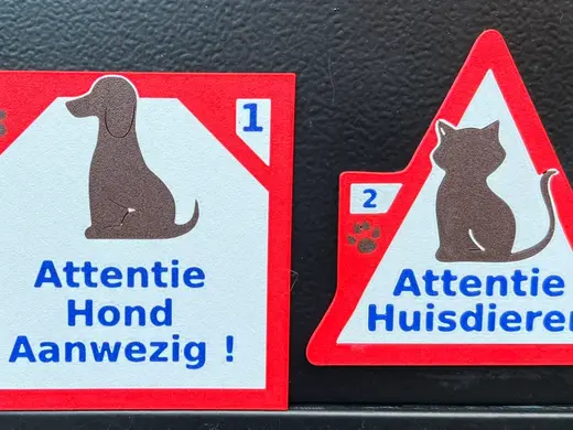 Warning Animals in the House. Cats or Dog