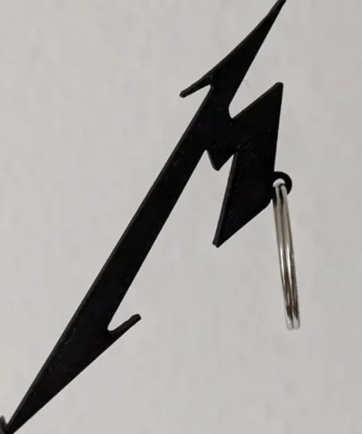 Metallica logo keychain