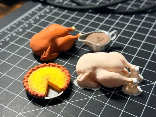 Tiny Thanksgiving Feast–Miniature Food Collection