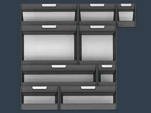 QBRICK ONE Drawer 3 Toolbox 2.0 Organizer Inserts