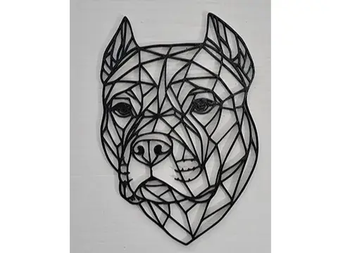 Pitbull wall art decoration