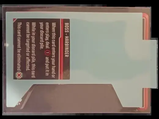 Unstoppable card game - Boss threat insert
