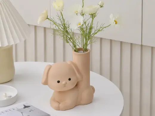 趴趴小狗造型小花瓶
