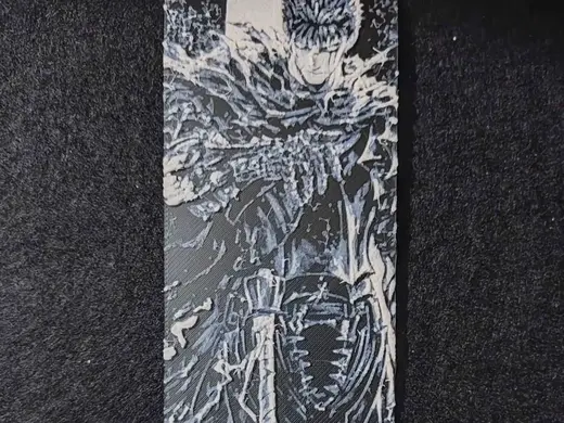 Guts Berserk Bookmark Hueforge