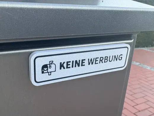 "Keine Werbung" Briefkastenschild (Magnet)