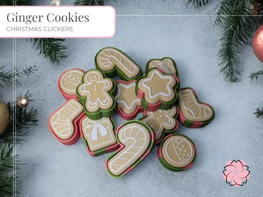 Ginger Cookie Christmas Clickers