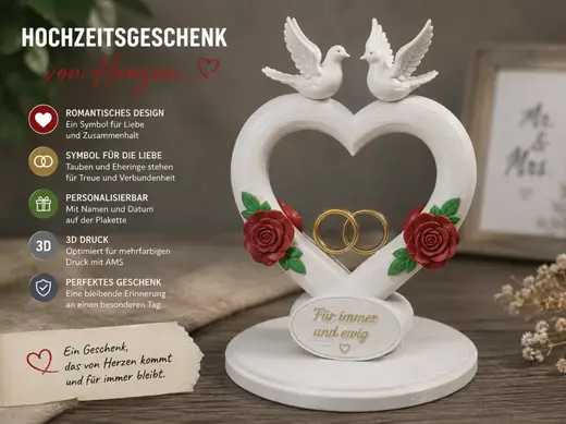 Wedding Heart Geschenk Multicolor