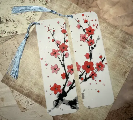 BookMark_Cherry Blossoms_Hueforge