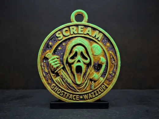 Scream - Ghostface Wazzzup Medallion