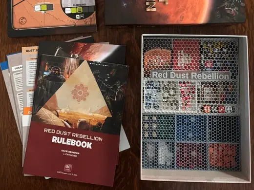 Board Game Insert for GMT's Red Dust Rebellion