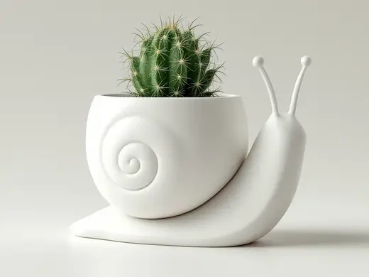 Snail Flower Pot – Stylish Vase for Plants