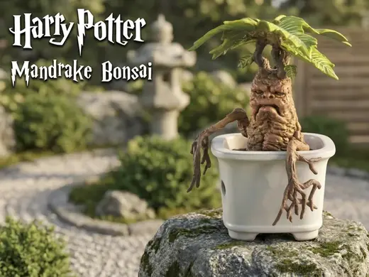 Harry Potter Mandrake Bonsai | Alraune