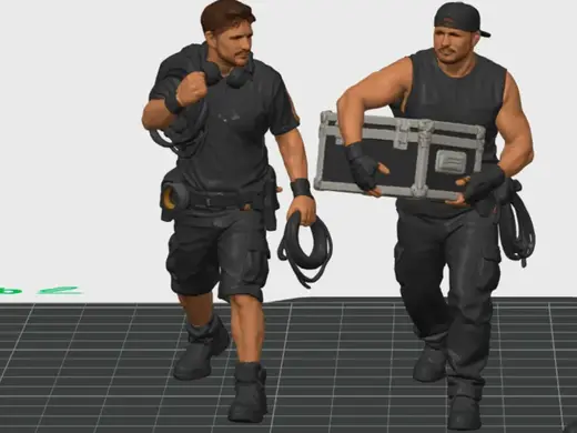 Road Crew for Stage Diorama