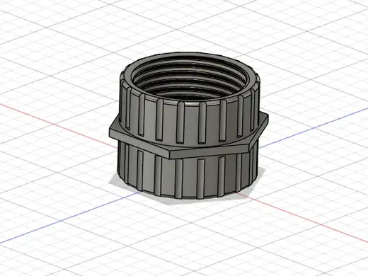 Gardenhose 1" female thread adapter