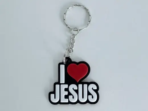 I Love Jesus Keychain – Christian Faith