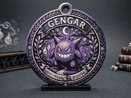 Pokemon - Gengar Medallion - 4 Colour