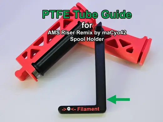 PTFE Tube Guide for AMS Riser Remix Spool Holder by maCyo42