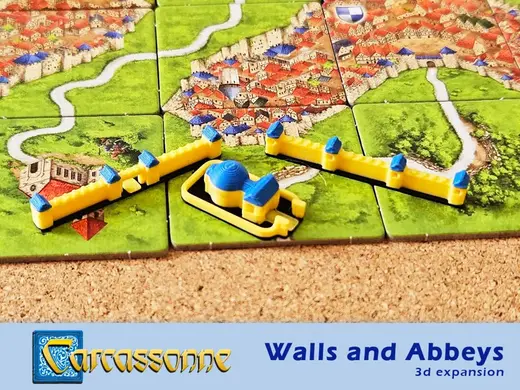 Carcassonne - Walls and Abbeys - a 3D expansion