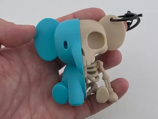 Skeleton Elephant charm Cute & Creepy Style kawaii
