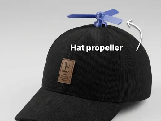 Mini Hat Propeller – Funny Wearable Print