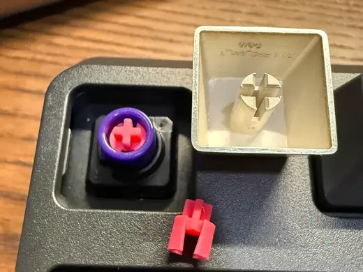 Topre to Cherry MX Insert Adapter (Metal Keycaps)