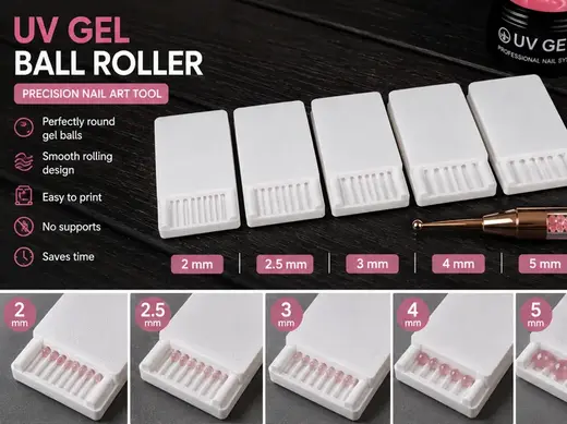 2.5 mm UV Gel Ball Roller Nail Art Tool Easy Print